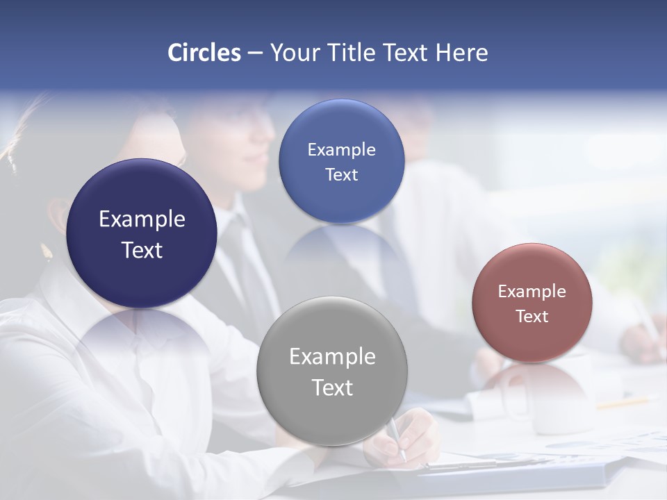 Businesspeople Session Listening PowerPoint Template