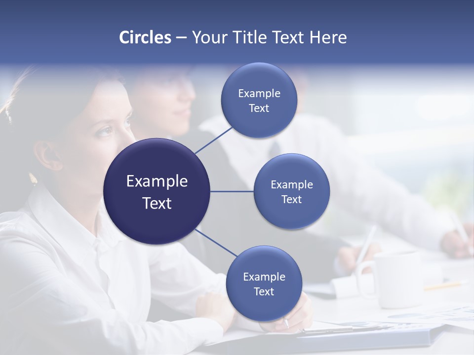 Businesspeople Session Listening PowerPoint Template