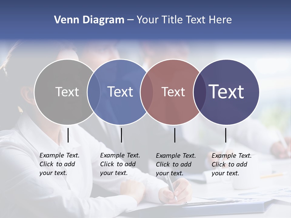 Businesspeople Session Listening PowerPoint Template