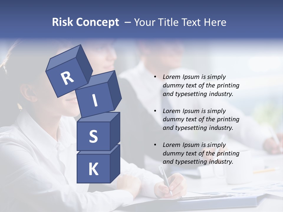 Businesspeople Session Listening PowerPoint Template