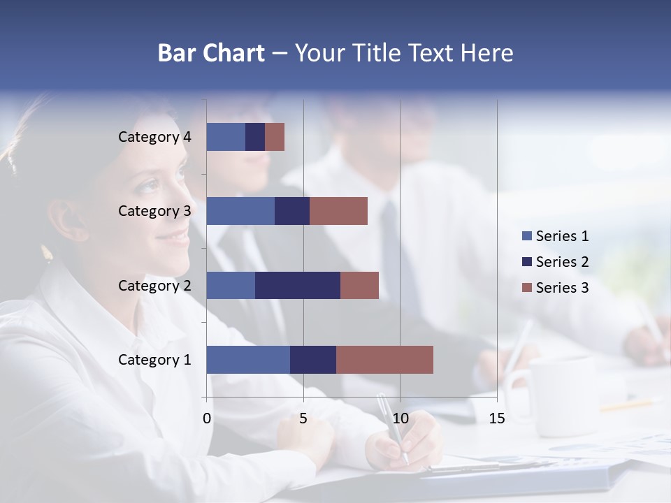 Businesspeople Session Listening PowerPoint Template