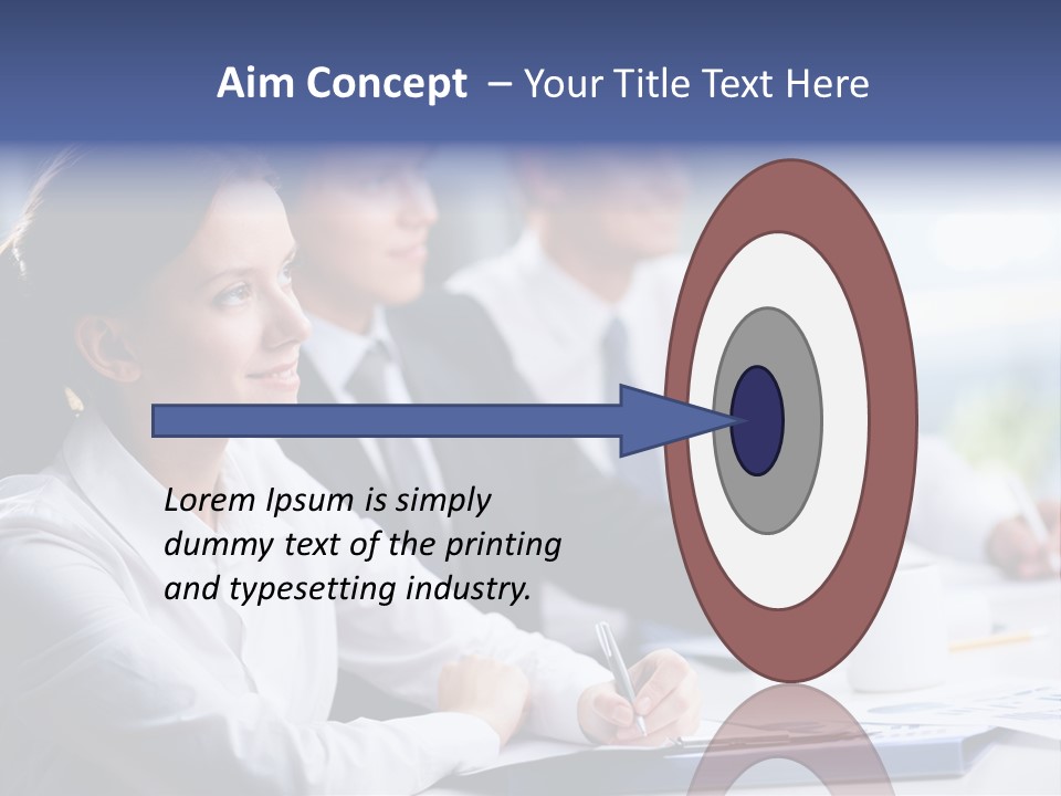 Businesspeople Session Listening PowerPoint Template
