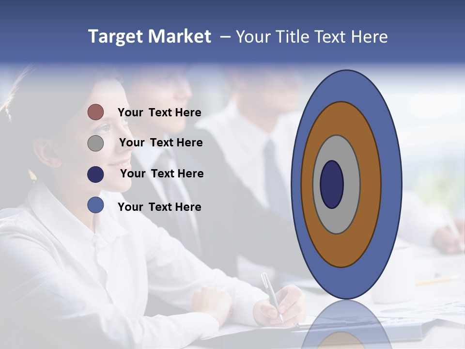 Businesspeople Session Listening PowerPoint Template