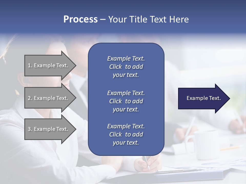 Businesspeople Session Listening PowerPoint Template