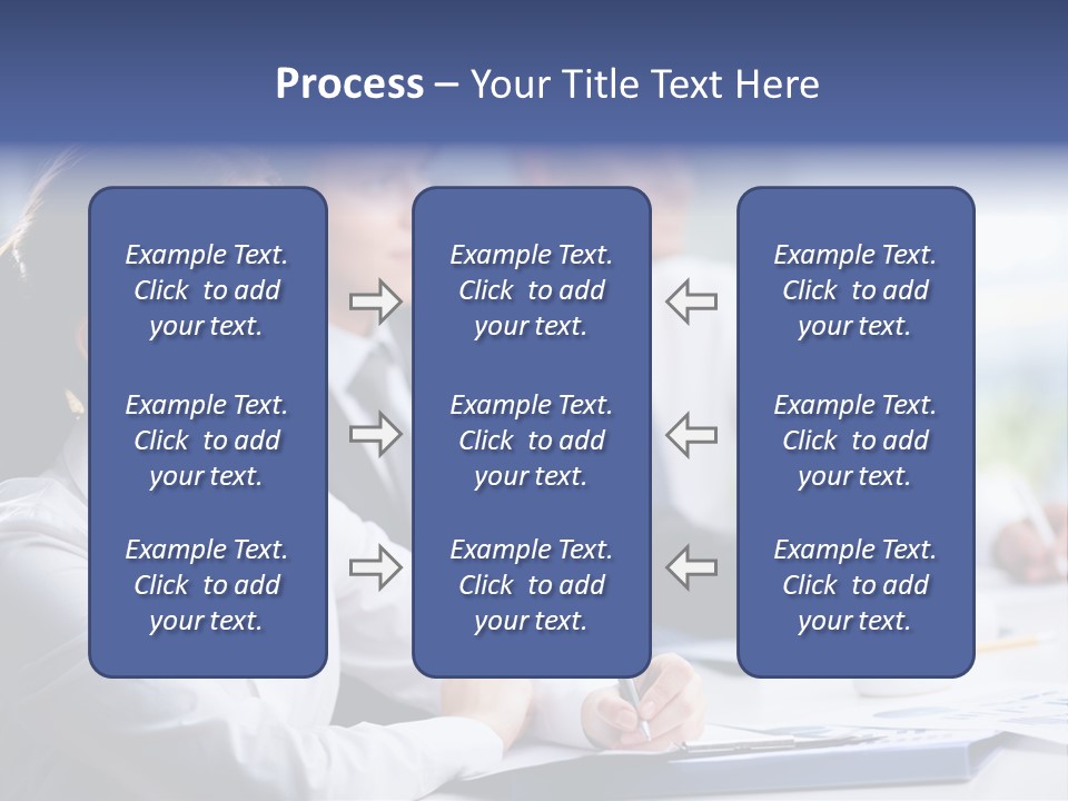 Businesspeople Session Listening PowerPoint Template
