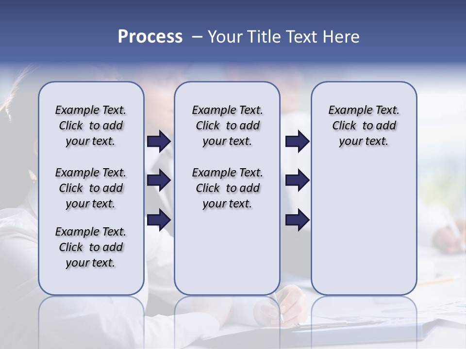 Businesspeople Session Listening PowerPoint Template