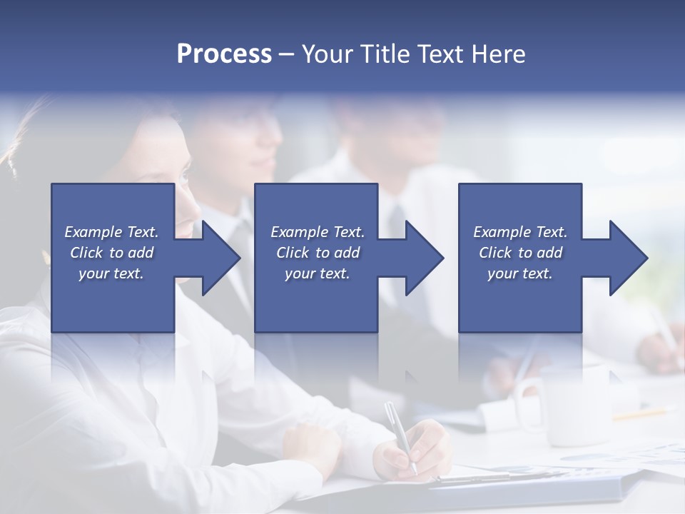 Businesspeople Session Listening PowerPoint Template