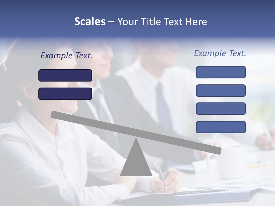 Businesspeople Session Listening PowerPoint Template