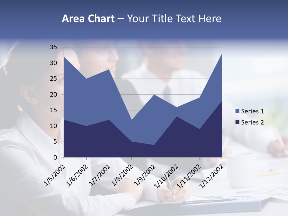 Businesspeople Session Listening PowerPoint Template