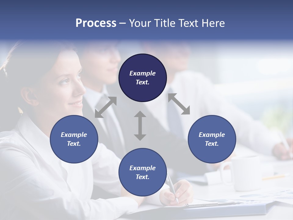 Businesspeople Session Listening PowerPoint Template