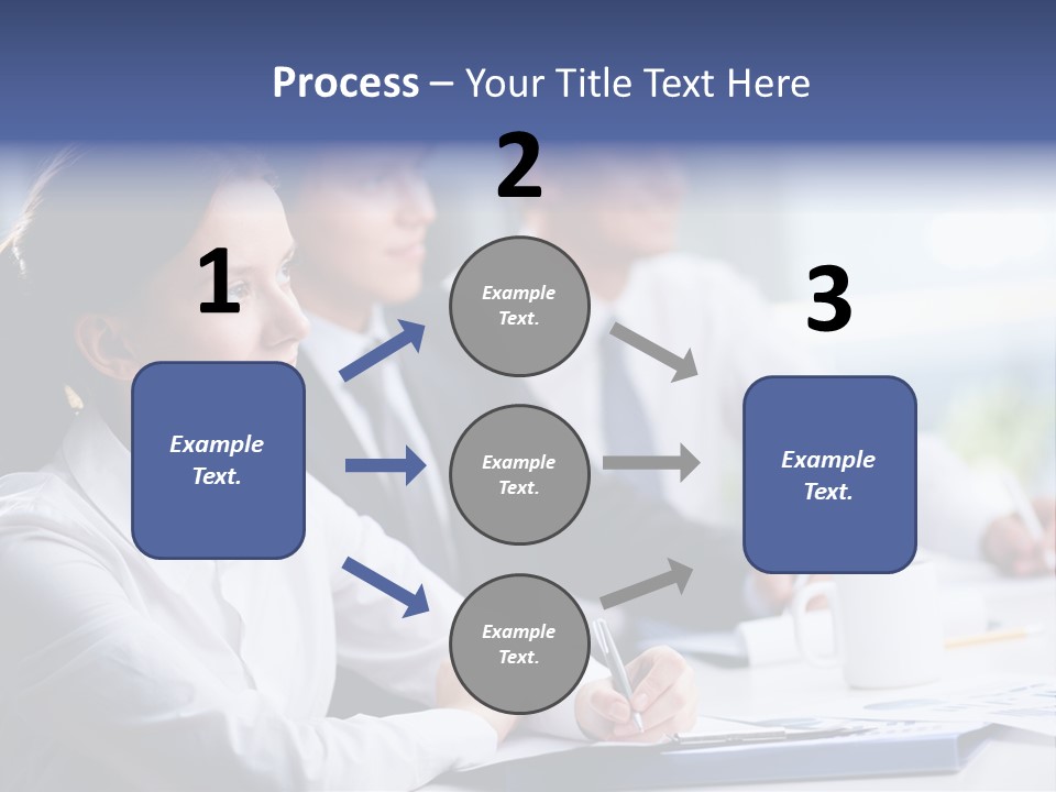 Businesspeople Session Listening PowerPoint Template