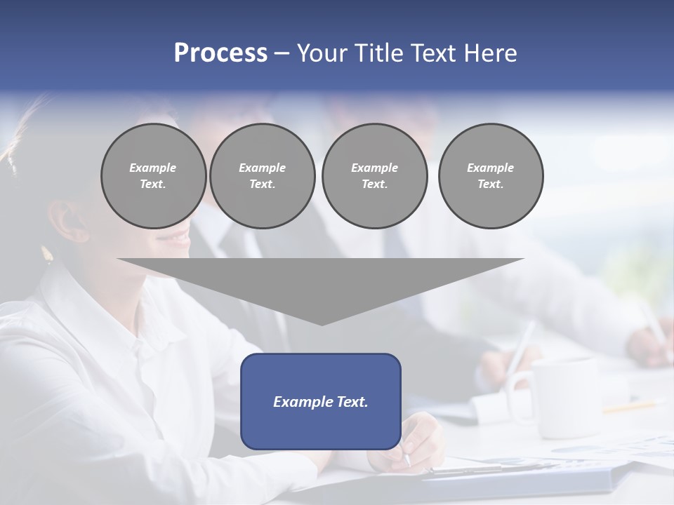 Businesspeople Session Listening PowerPoint Template