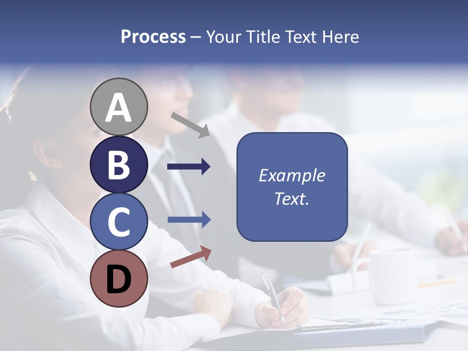 Businesspeople Session Listening PowerPoint Template