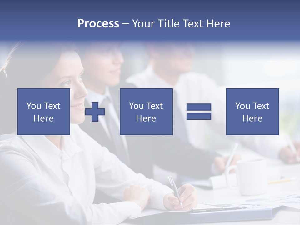 Businesspeople Session Listening PowerPoint Template