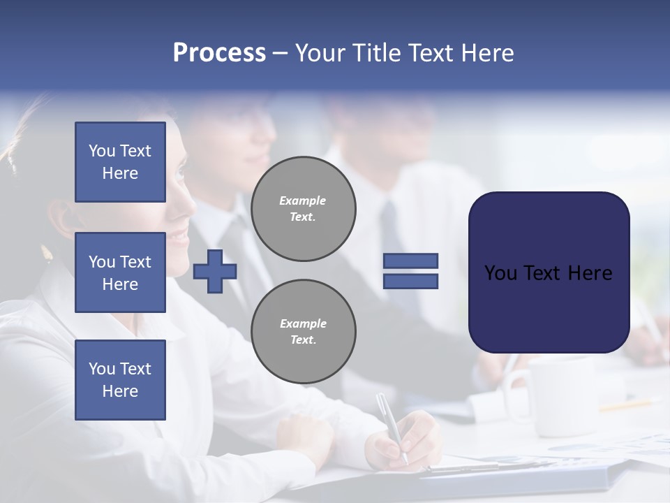 Businesspeople Session Listening PowerPoint Template