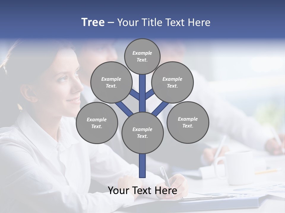 Businesspeople Session Listening PowerPoint Template