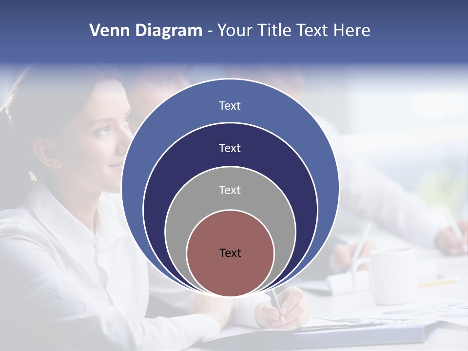 Businesspeople Session Listening PowerPoint Template