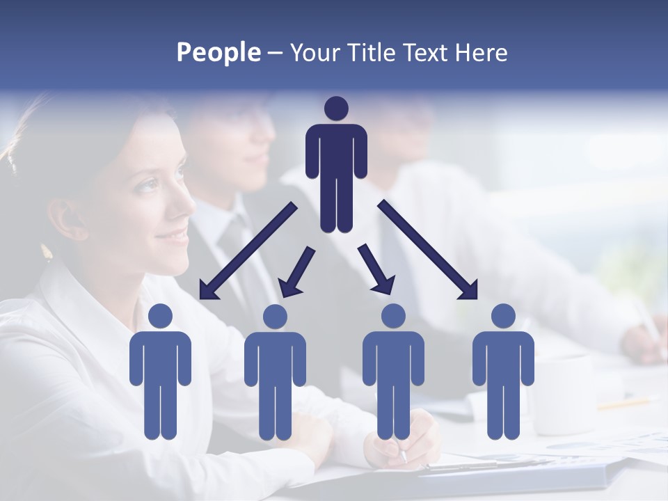 Businesspeople Session Listening PowerPoint Template