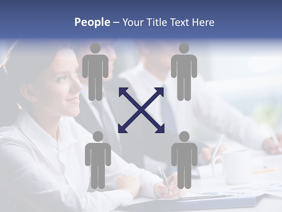 Businesspeople Session Listening PowerPoint Template