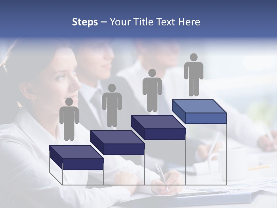 Businesspeople Session Listening PowerPoint Template