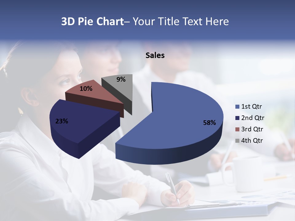 Businesspeople Session Listening PowerPoint Template