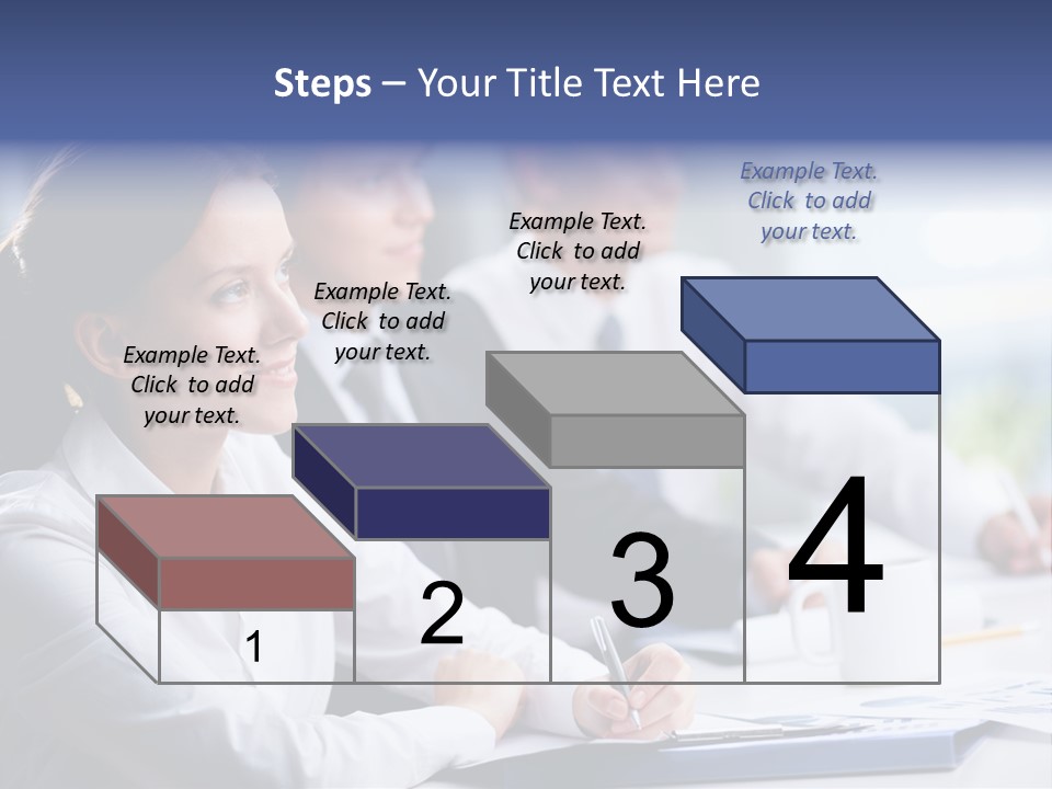 Businesspeople Session Listening PowerPoint Template