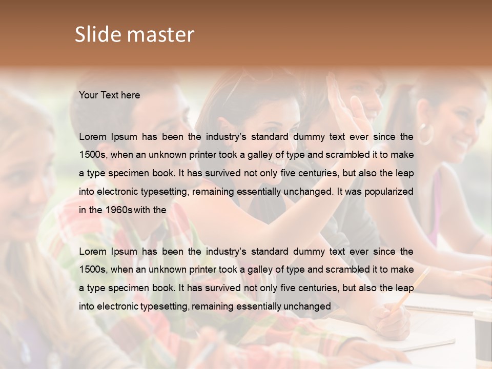 Youth Teenagers Men PowerPoint Template