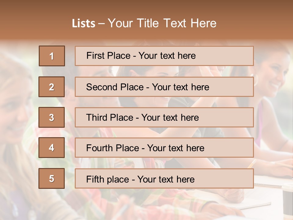 Youth Teenagers Men PowerPoint Template