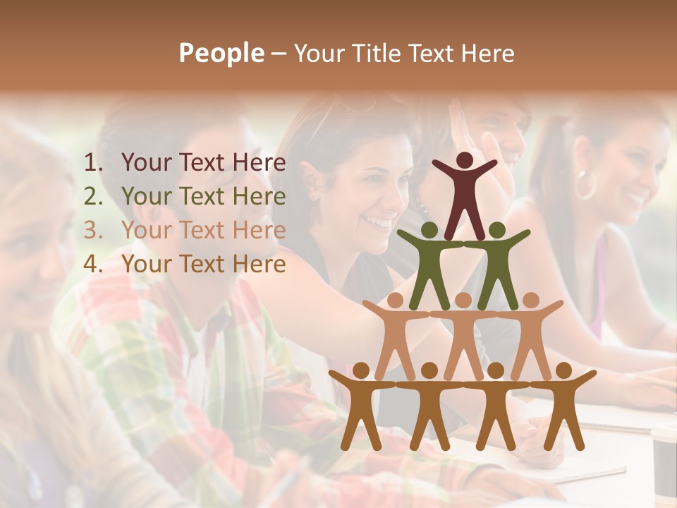 Youth Teenagers Men PowerPoint Template