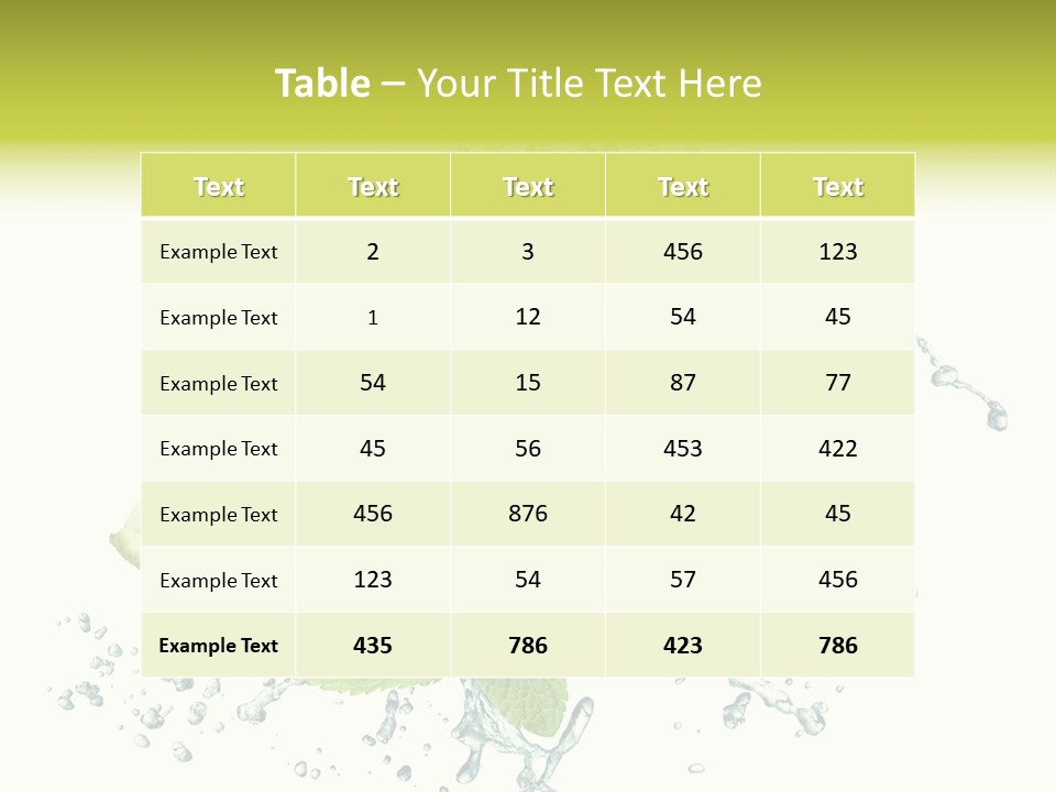 Liquor Food Ice PowerPoint Template