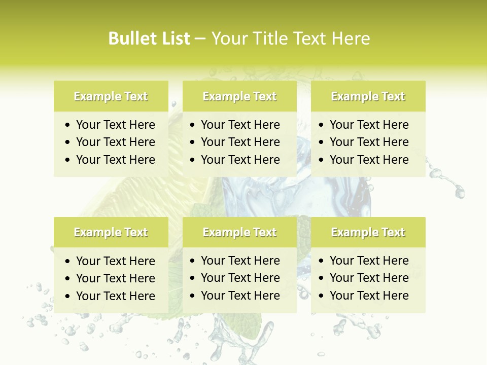 Liquor Food Ice PowerPoint Template