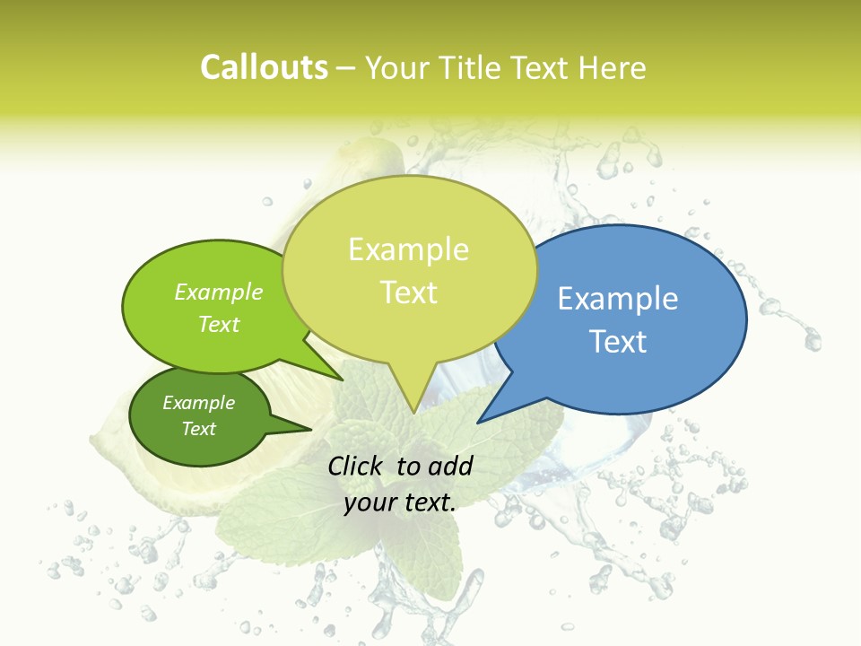 Liquor Food Ice PowerPoint Template