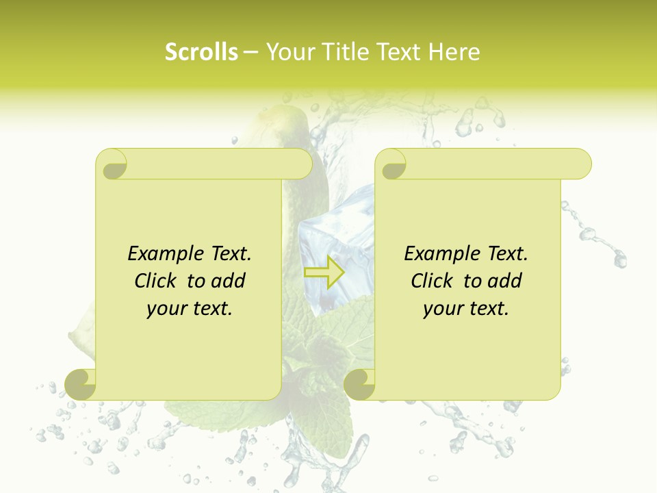 Liquor Food Ice PowerPoint Template