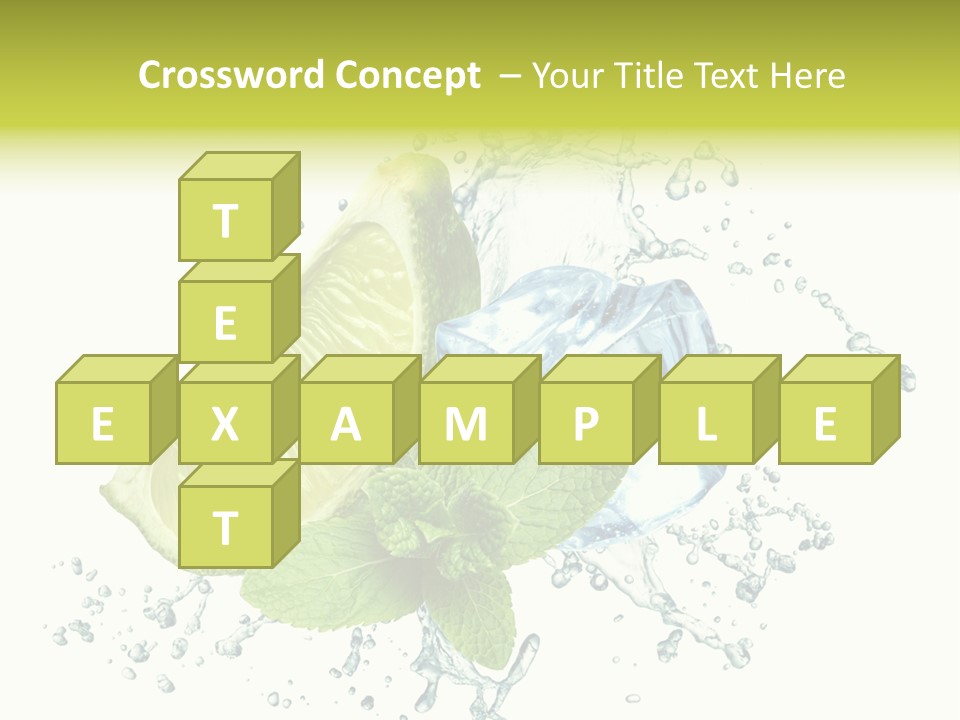 Liquor Food Ice PowerPoint Template