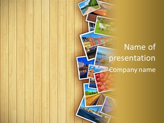 Photography Collage Lumber PowerPoint Template