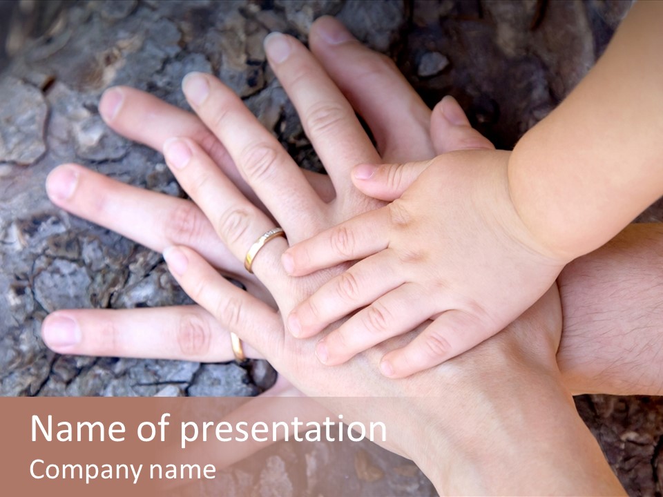 Small Family Concept Beginning PowerPoint Template