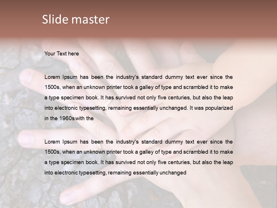 Small Family Concept Beginning PowerPoint Template