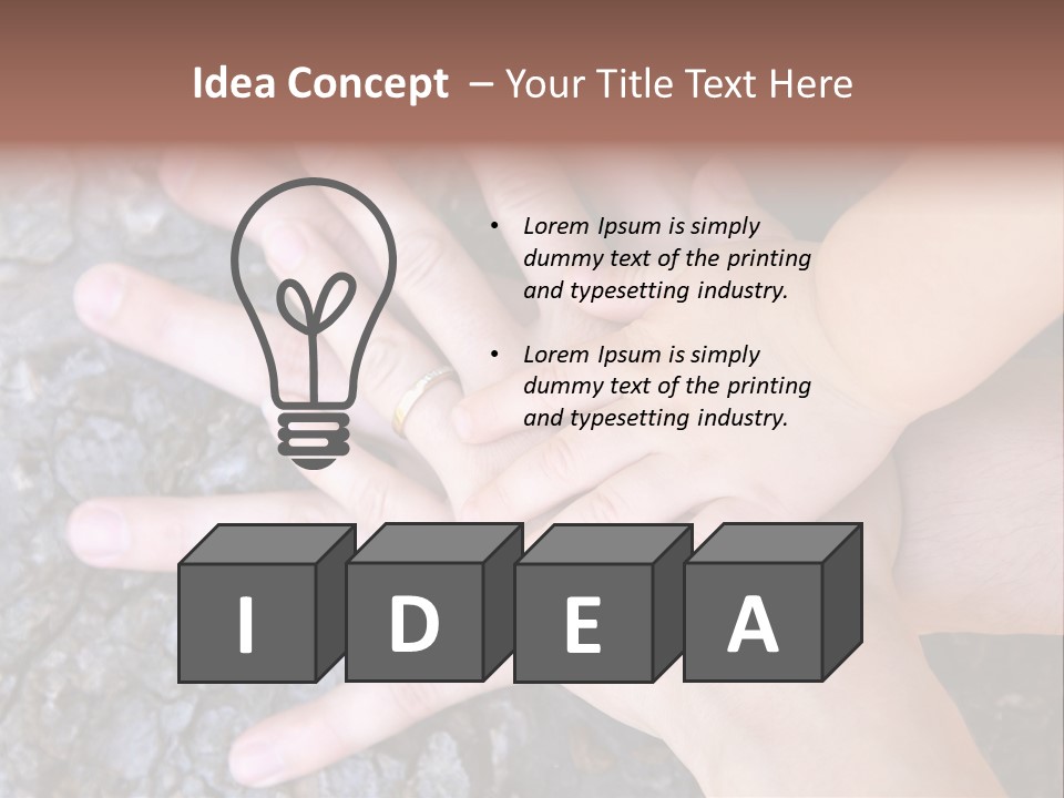 Small Family Concept Beginning PowerPoint Template
