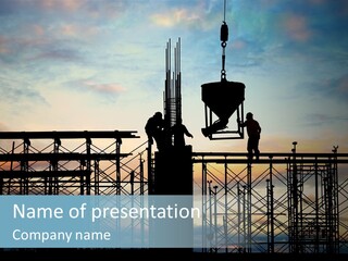 Housing Hardhat Structure PowerPoint Template