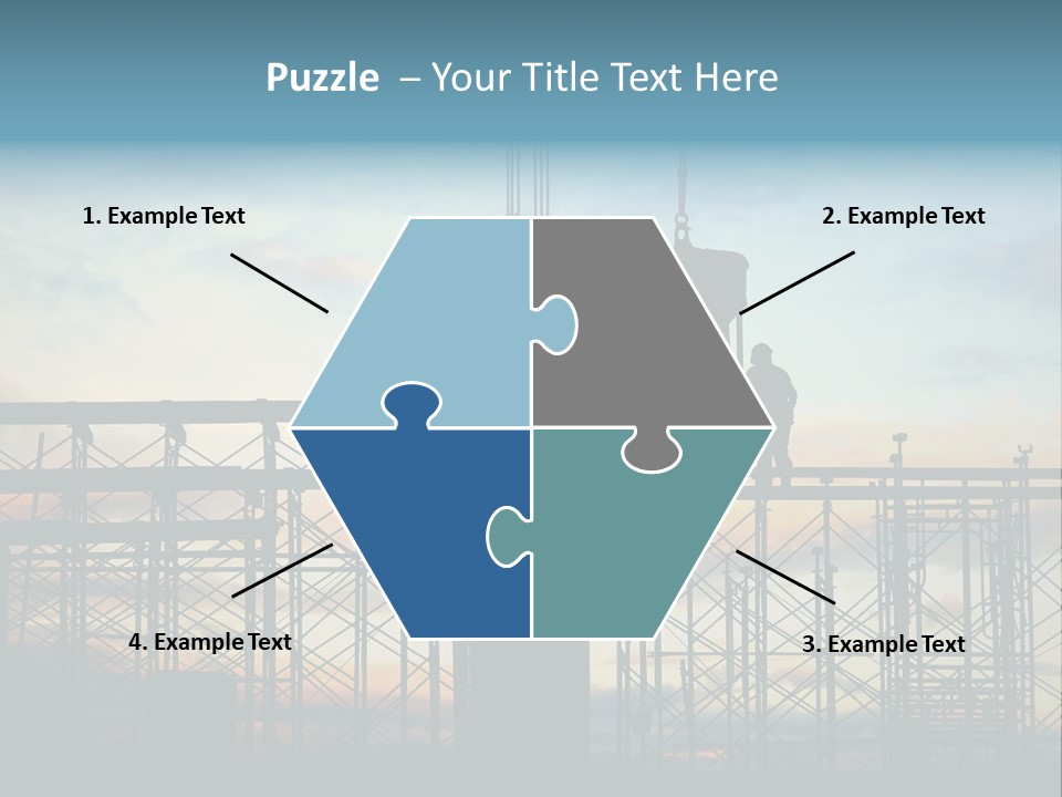 Housing Hardhat Structure PowerPoint Template