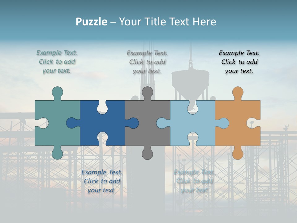 Housing Hardhat Structure PowerPoint Template