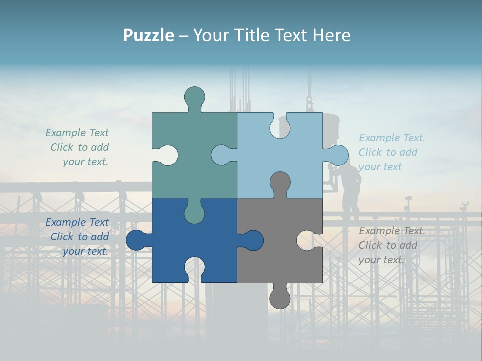 Housing Hardhat Structure PowerPoint Template