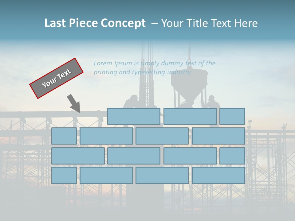 Housing Hardhat Structure PowerPoint Template