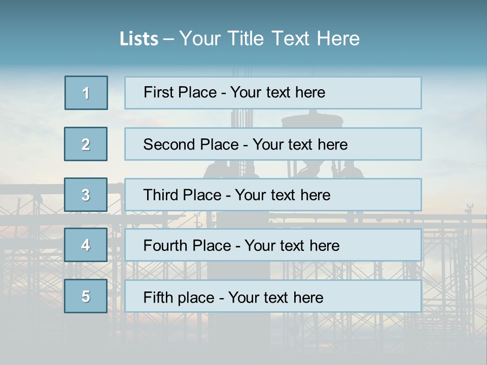 Housing Hardhat Structure PowerPoint Template