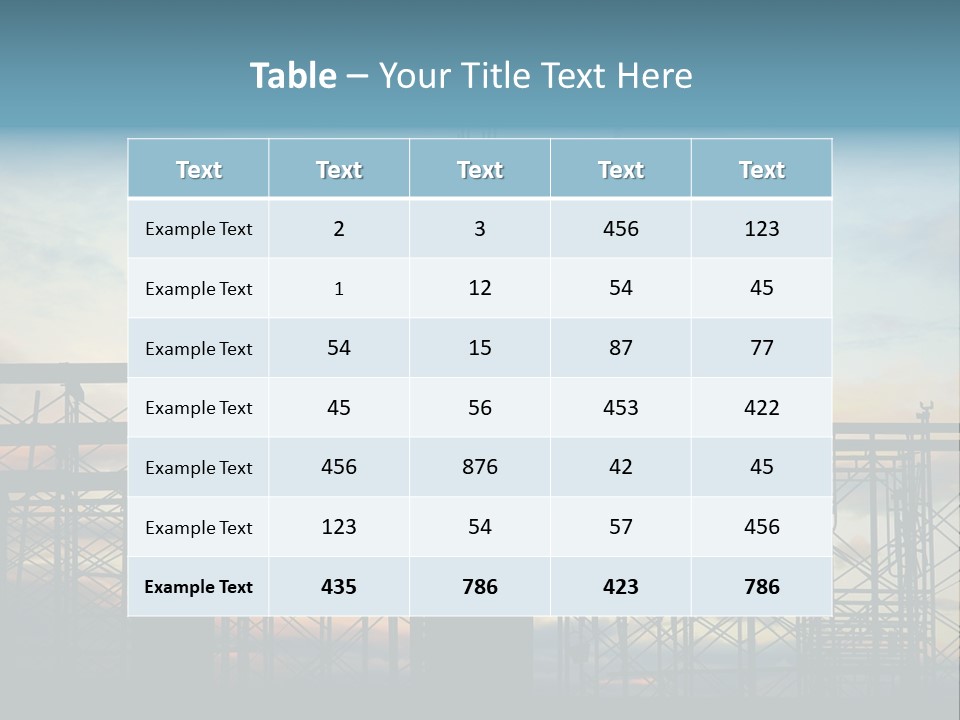 Housing Hardhat Structure PowerPoint Template