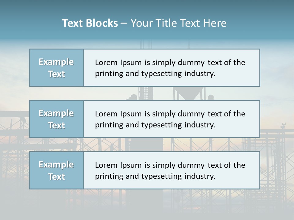 Housing Hardhat Structure PowerPoint Template