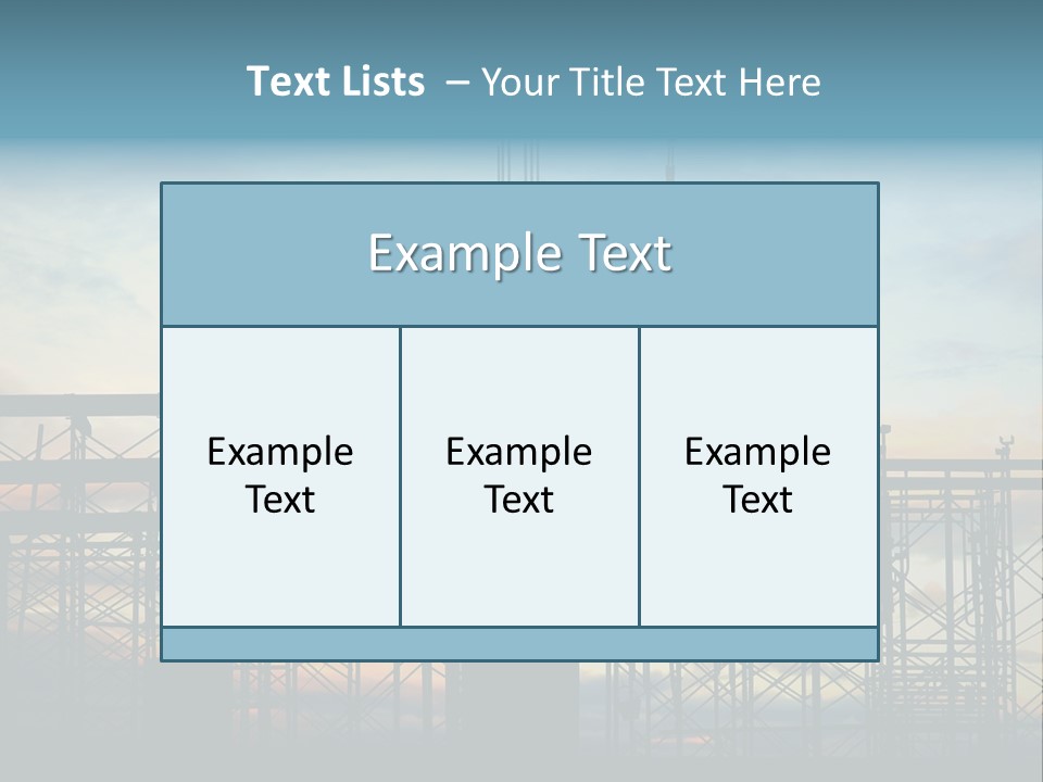 Housing Hardhat Structure PowerPoint Template