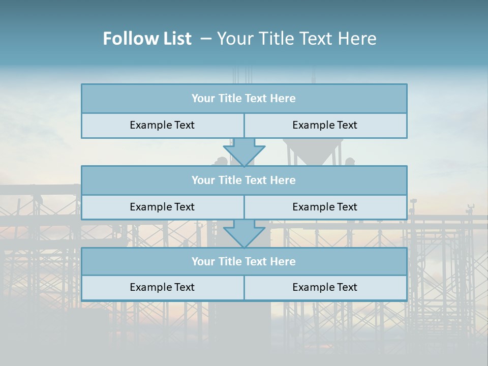 Housing Hardhat Structure PowerPoint Template