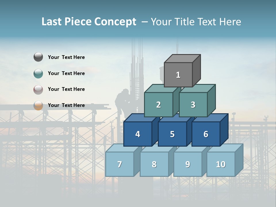 Housing Hardhat Structure PowerPoint Template