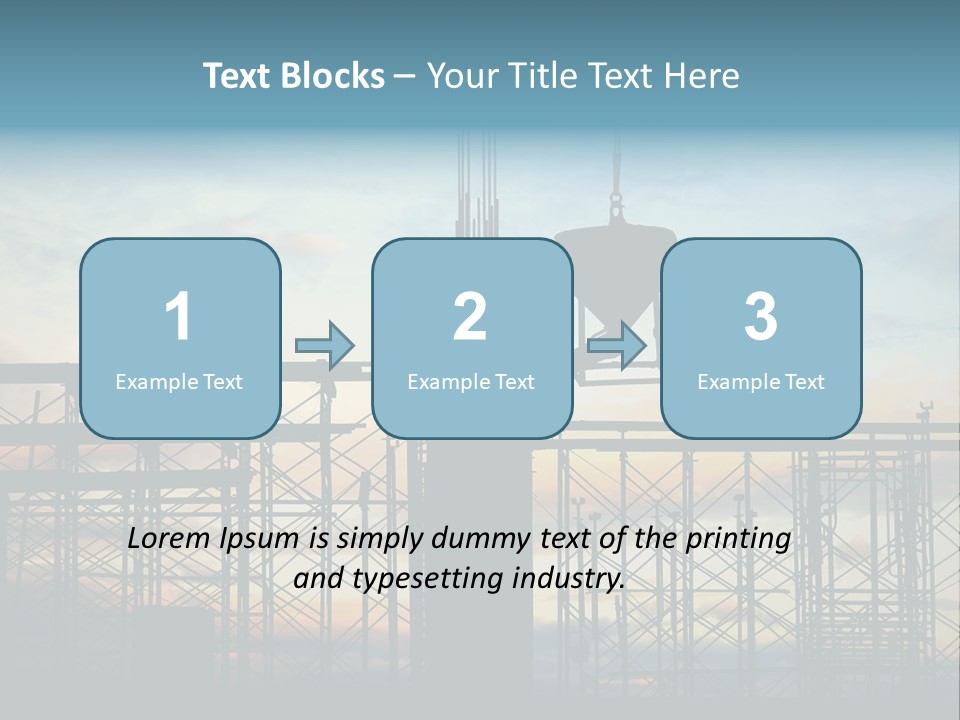 Housing Hardhat Structure PowerPoint Template